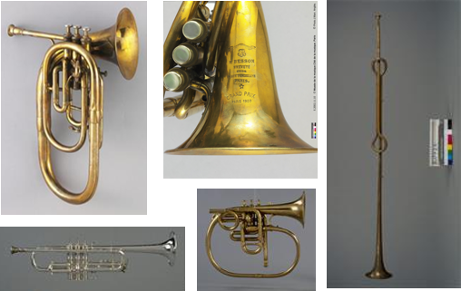 Exemple d'instruments de la maison BESSON