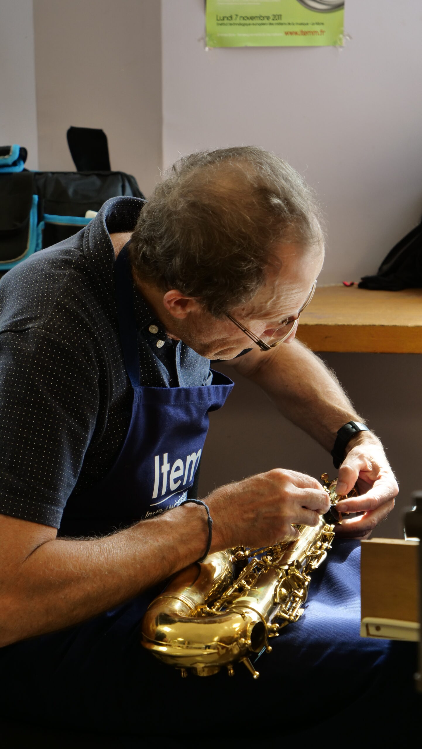 Maintenance saxophone itemm